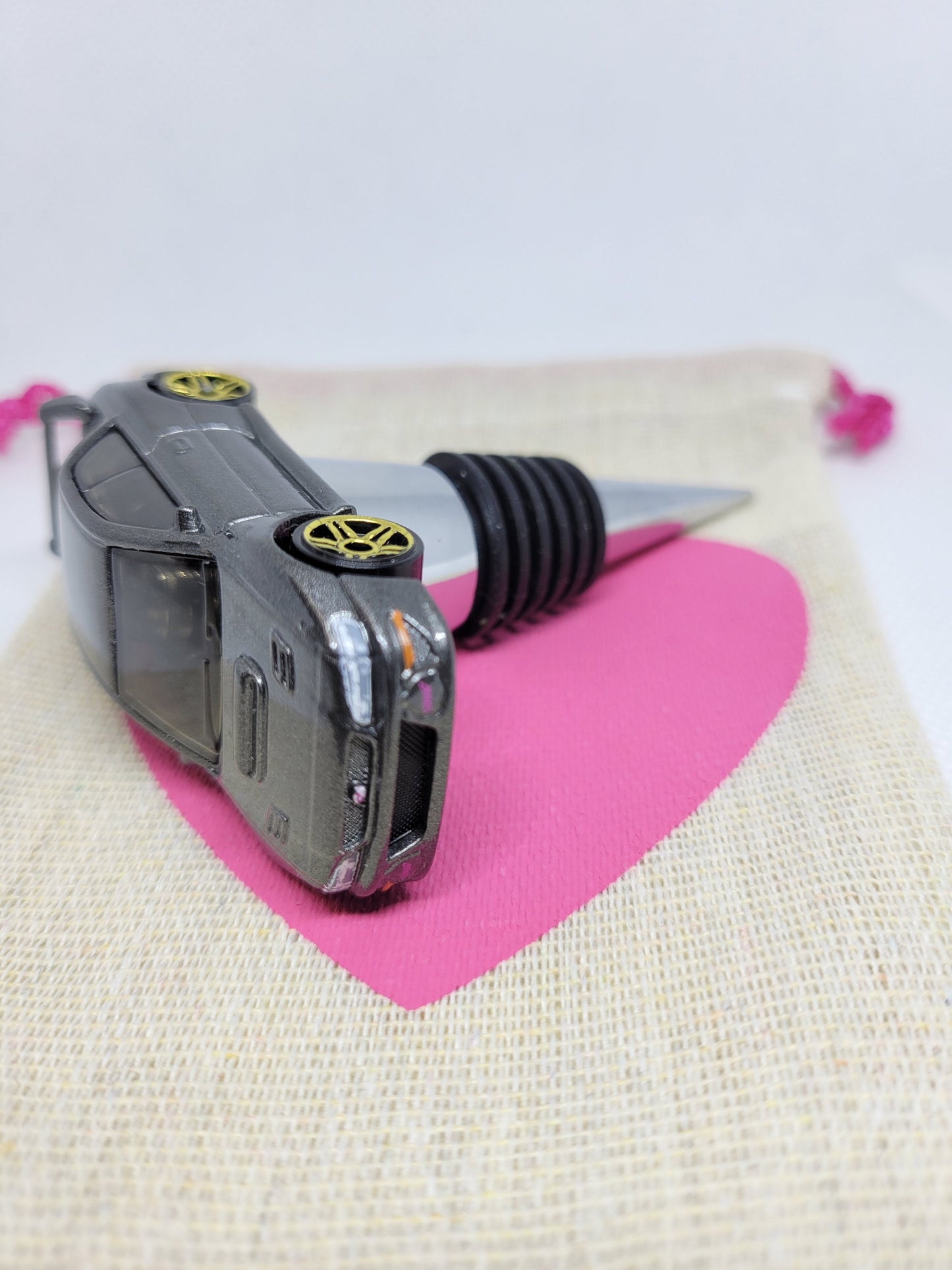 Wine bottle stopper for 98 Subaru Impreza 22B STi Version (gray) - Unique Wine Gifts by SpeedTails