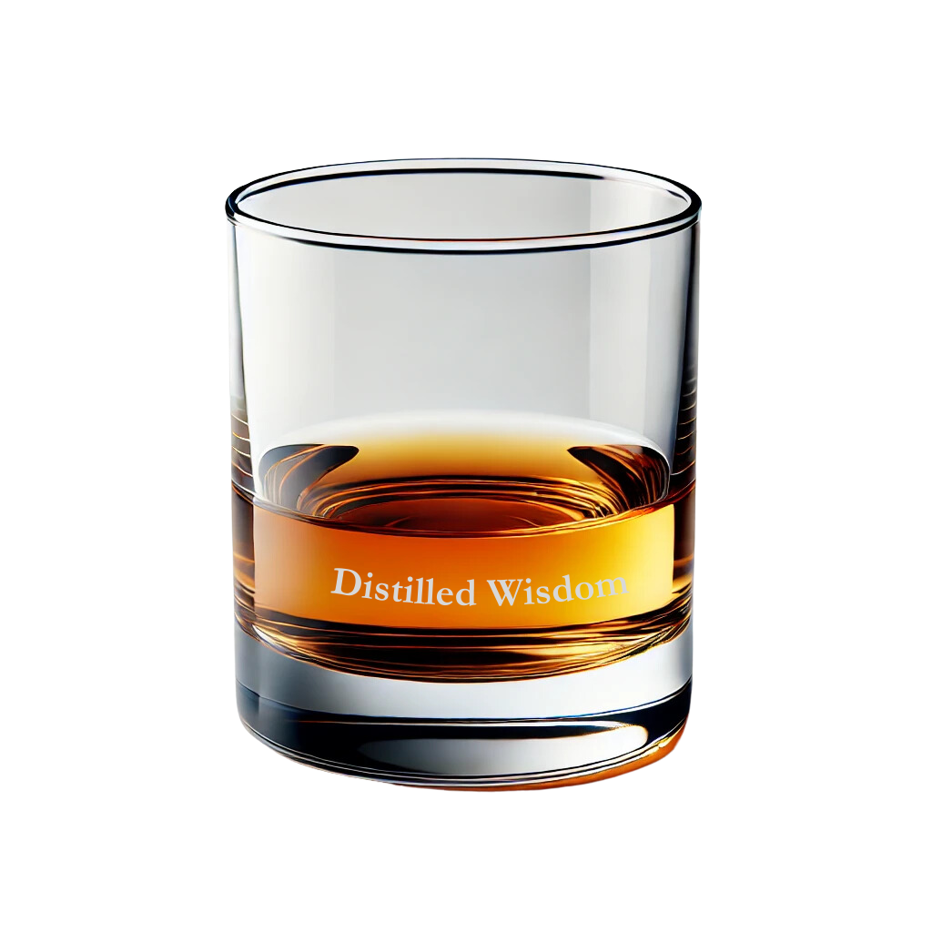 Personalized Custom Whiskey Glass – Engraved Etched Rocks Cocktail Glass, 11 oz Old Fashioned Whiskey Gift Glass with Sayings