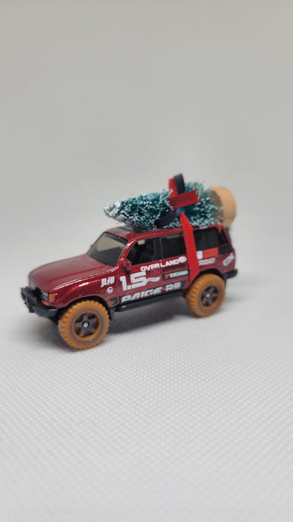 Christmas Ornament with Tree for Toyota Land Cruiser 80 Owners by Speedtails | Gift Ideas 2023 | Handmade in USA