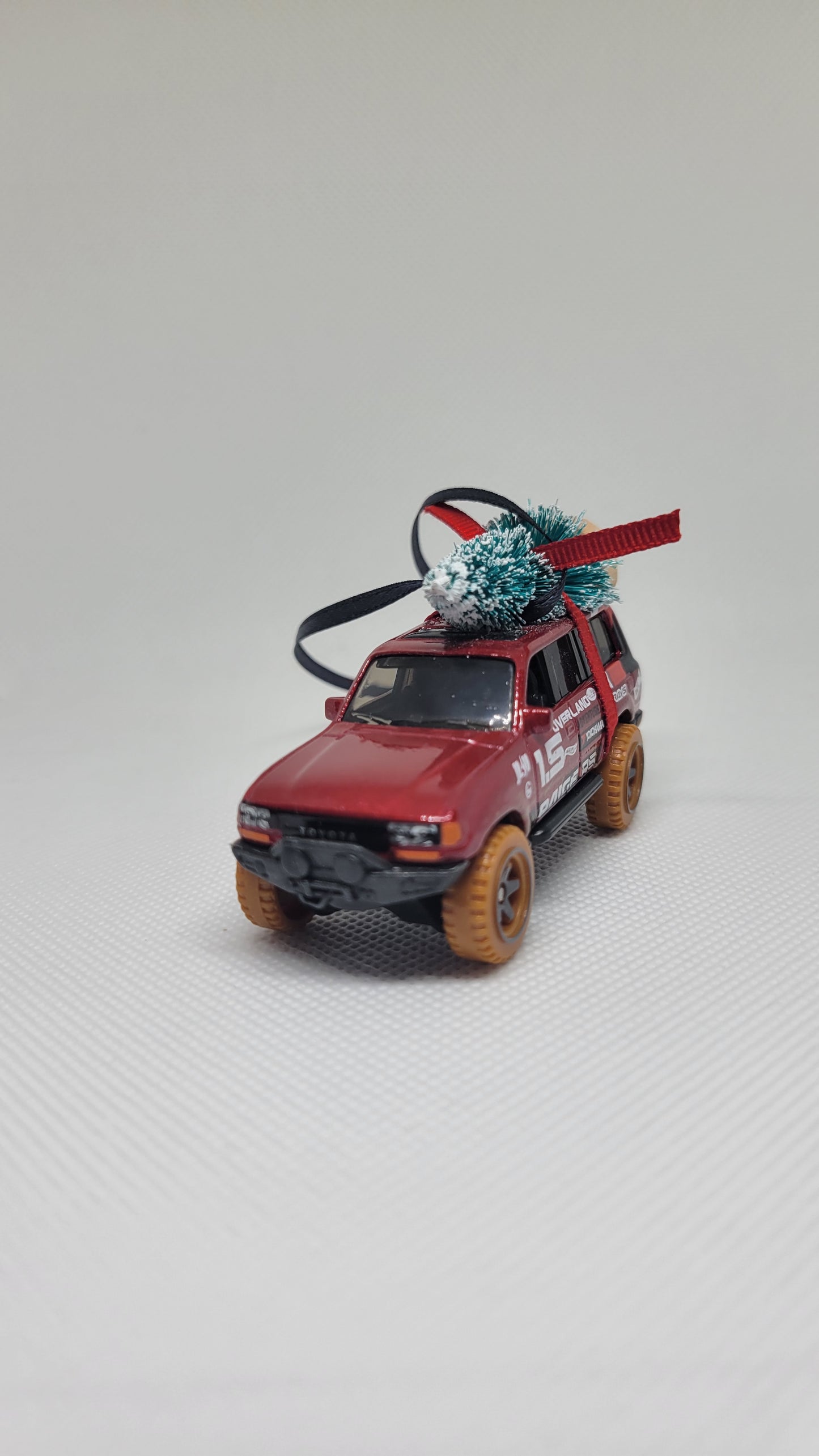 Christmas Ornament with Tree for Toyota Land Cruiser 80 Owners by Speedtails | Gift Ideas 2023 | Handmade in USA