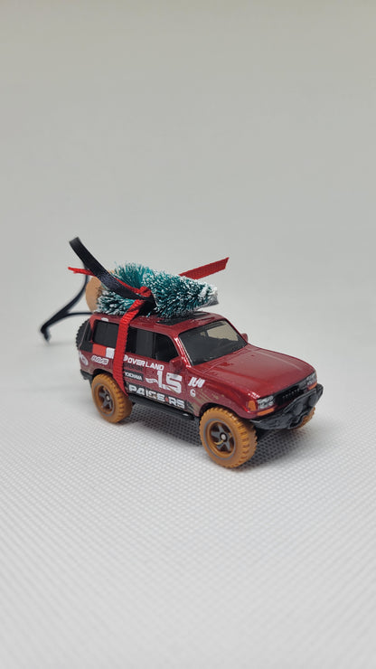 Christmas Ornament with Tree for Toyota Land Cruiser 80 Owners by Speedtails | Gift Ideas 2023 | Handmade in USA