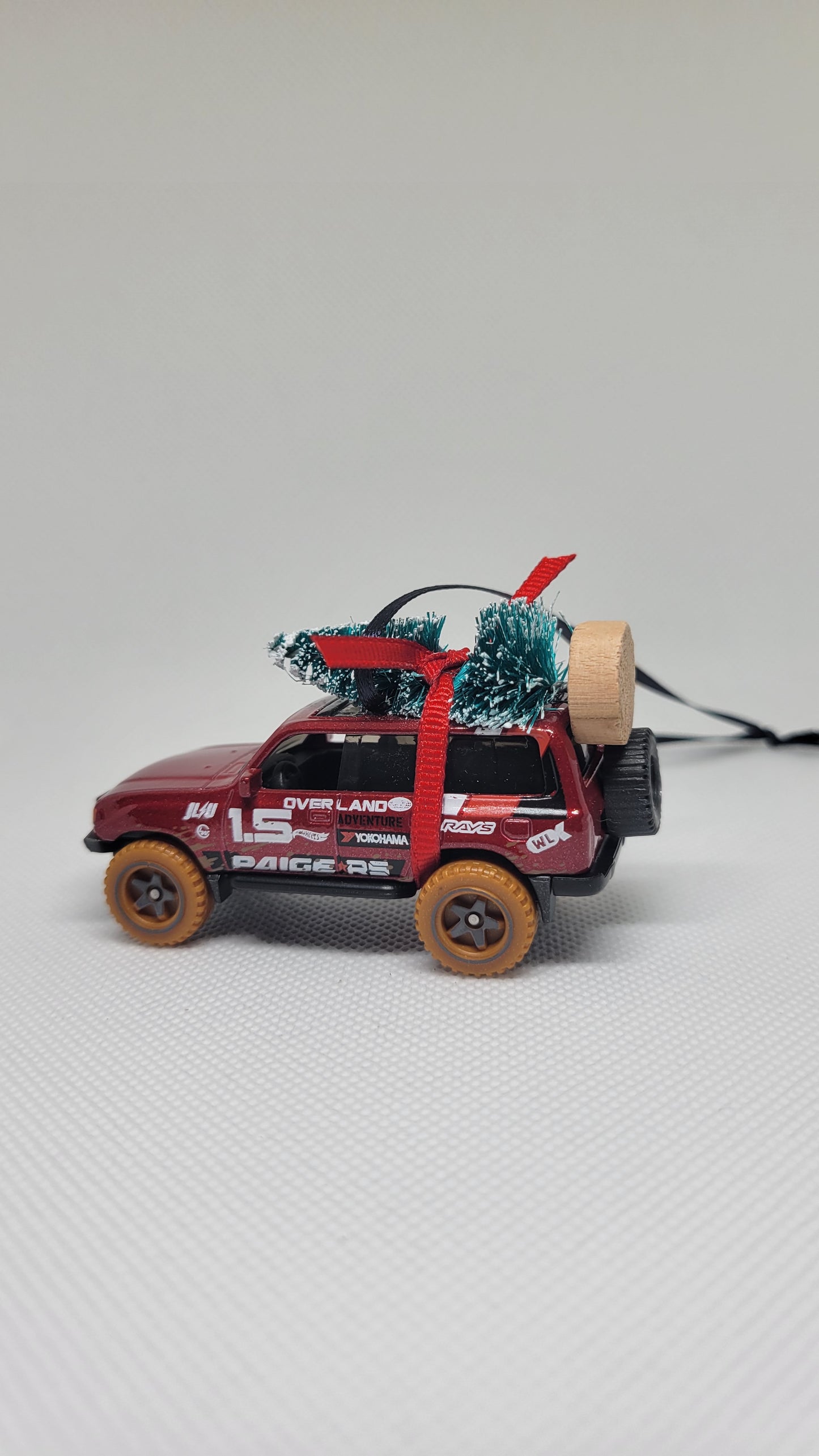 Christmas Ornament with Tree for Toyota Land Cruiser 80 Owners by Speedtails | Gift Ideas 2023 | Handmade in USA