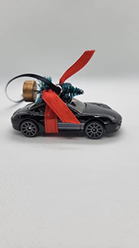 2021 Christmas Ornament with Tree for Porsche Cayman by Speedtails (Black)