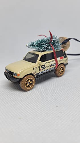 3” Christmas Ornament with Tree for Toyota Land Cruiser 80 Owners by Speedtails | Gift Ideas 2021 | Handmade in USA