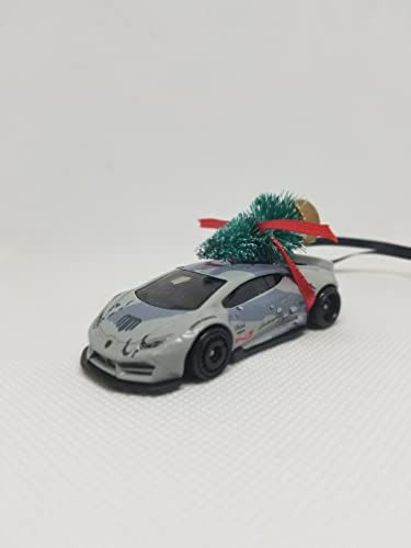 3” Christmas Ornament with Tree for Lamborghini Huracan Owners by Speedtails | Gift Ideas 2022 | Handmade in USA