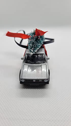 3" Christmas Ornament with Tree for Volkswagen Golf GTI Owners by Speedtails | Gift Ideas 2021