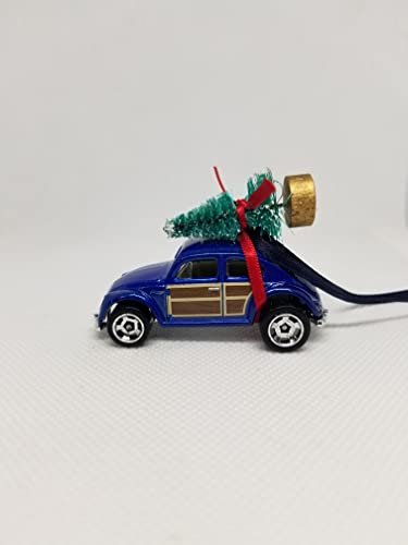 SpeedTails Christmas Ornaments – 3" Christmas Ornament with Tree for VW Volkswagen Beetle Owners by Speedtails | Gift Ideas for VW Volkswagen Beetle