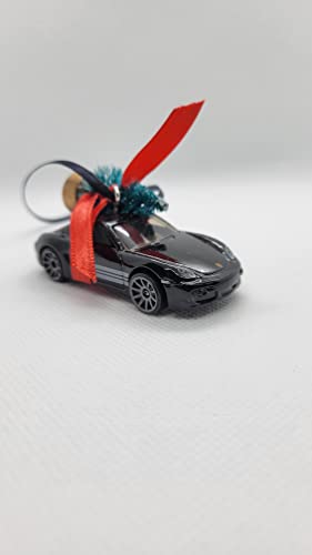 2021 Christmas Ornament with Tree for Porsche Cayman by Speedtails (Black)