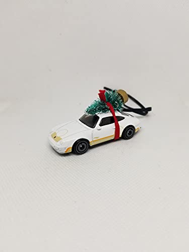 3' Christmas Ornament with Tree for Porsche Carrera 911 Owners by Speedtails | Gift Ideas 2021 | Handmade in USA