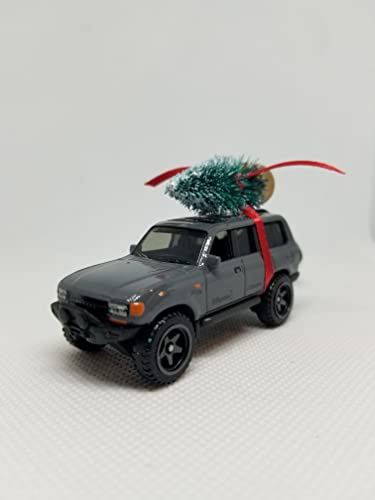 3” Christmas Ornament with Tree for Toyota Land Cruiser 80 Owners by Speedtails | Gift Ideas 2021 | Handmade in USA