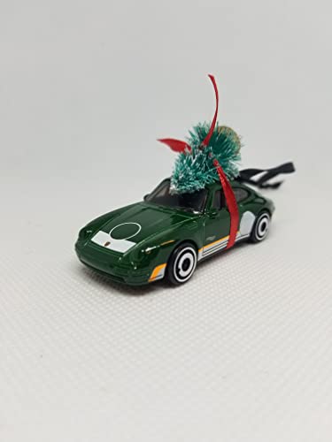 2021 Christmas Ornament with Tree for Porsche Carrera 911 by Speedtails (Green)