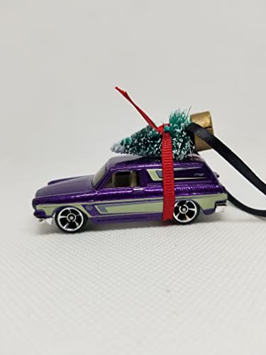 SpeedTails Christmas Ornaments – 3" Christmas Ornament with Tree for VW Volkswagen Squareback Owners by Speedtails | Gift Ideas for VW Volkswagen Squareback