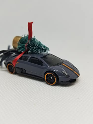 3” Christmas Ornament with Tree for Lamborghini Murcielago Owners by Speedtails | Gift Ideas 2021 | Handmade in USA