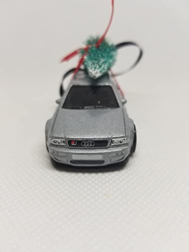 3" Christmas Ornament perfect for Audi Avant RS2 owners by Speedtails | Gift Ideas 2021 (Silver)