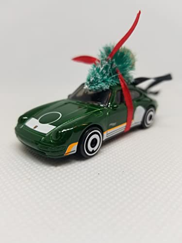 2021 Christmas Ornament with Tree for Porsche Carrera 911 by Speedtails (Green)