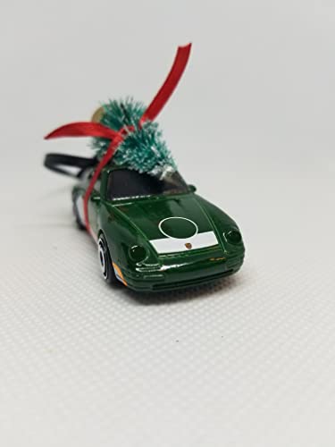 2021 Christmas Ornament with Tree for Porsche Carrera 911 by Speedtails (Green)