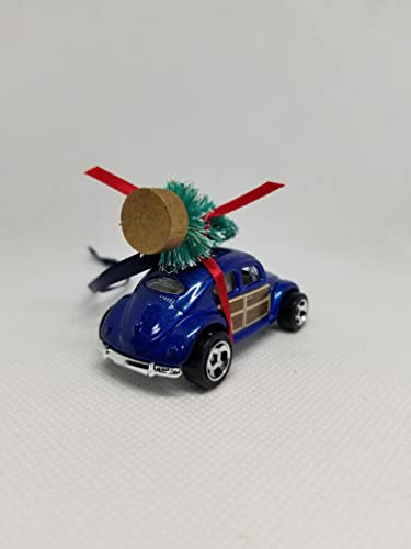 SpeedTails Christmas Ornaments – 3" Christmas Ornament with Tree for VW Volkswagen Beetle Owners by Speedtails | Gift Ideas for VW Volkswagen Beetle