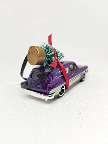 SpeedTails Christmas Ornaments – 3" Christmas Ornament with Tree for VW Volkswagen Squareback Owners by Speedtails | Gift Ideas for VW Volkswagen Squareback