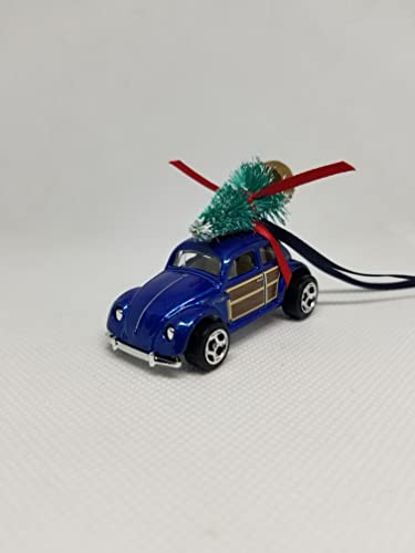 SpeedTails Christmas Ornaments – 3" Christmas Ornament with Tree for VW Volkswagen Beetle Owners by Speedtails | Gift Ideas for VW Volkswagen Beetle