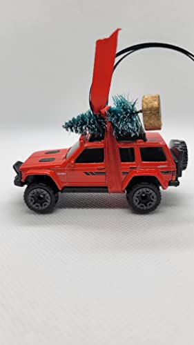 SpeedTails Christmas Ornaments – 3" Christmas Ornament with Tree for 95 Jeep Cherokee Owners by Speedtails | Gift Ideas for 95 Jeep Cherokee