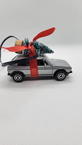 3" Christmas Ornament with Tree for Volkswagen Golf GTI Owners by Speedtails | Gift Ideas 2021