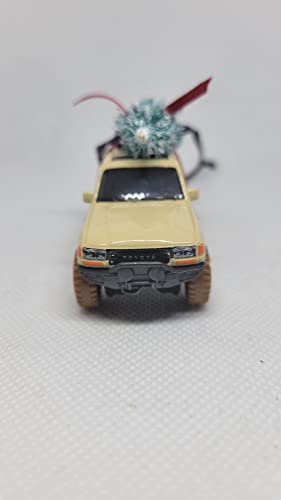 3” Christmas Ornament with Tree for Toyota Land Cruiser 80 Owners by Speedtails | Gift Ideas 2021 | Handmade in USA