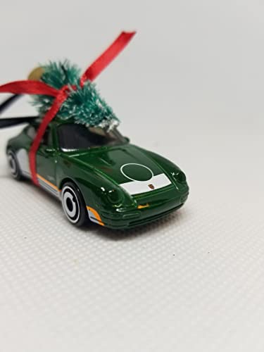 2021 Christmas Ornament with Tree for Porsche Carrera 911 by Speedtails (Green)