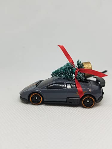 3” Christmas Ornament with Tree for Lamborghini Murcielago Owners by Speedtails | Gift Ideas 2021 | Handmade in USA