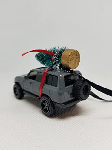 3” Christmas Ornament with Tree for Toyota Land Cruiser 80 Owners by Speedtails | Gift Ideas 2021 | Handmade in USA