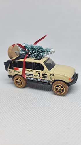 3” Christmas Ornament with Tree for Toyota Land Cruiser 80 Owners by Speedtails | Gift Ideas 2021 | Handmade in USA