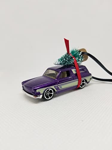 SpeedTails Christmas Ornaments – 3" Christmas Ornament with Tree for VW Volkswagen Squareback Owners by Speedtails | Gift Ideas for VW Volkswagen Squareback