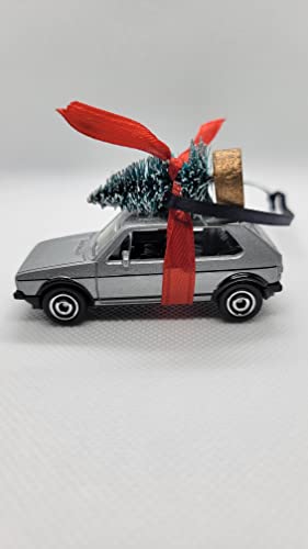 3" Christmas Ornament with Tree for Volkswagen Golf GTI Owners by Speedtails | Gift Ideas 2021