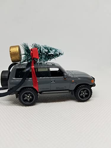 3” Christmas Ornament with Tree for Toyota Land Cruiser 80 Owners by Speedtails | Gift Ideas 2021 | Handmade in USA