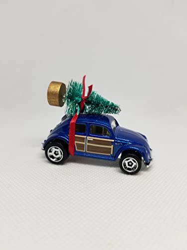 SpeedTails Christmas Ornaments – 3" Christmas Ornament with Tree for VW Volkswagen Beetle Owners by Speedtails | Gift Ideas for VW Volkswagen Beetle