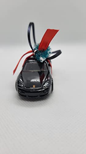 2021 Christmas Ornament with Tree for Porsche Cayman by Speedtails (Black)