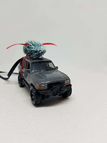 3” Christmas Ornament with Tree for Toyota Land Cruiser 80 Owners by Speedtails | Gift Ideas 2021 | Handmade in USA