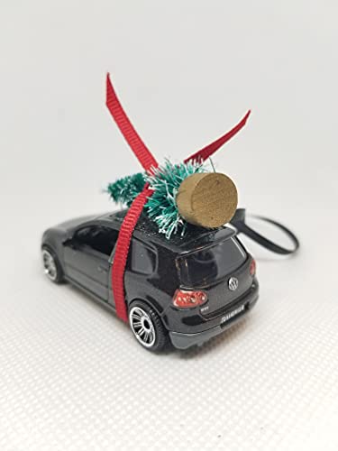 3" Christmas Ornament with Tree for Volkswagen Golf GTI Owners by Speedtails | Gift Ideas 2021