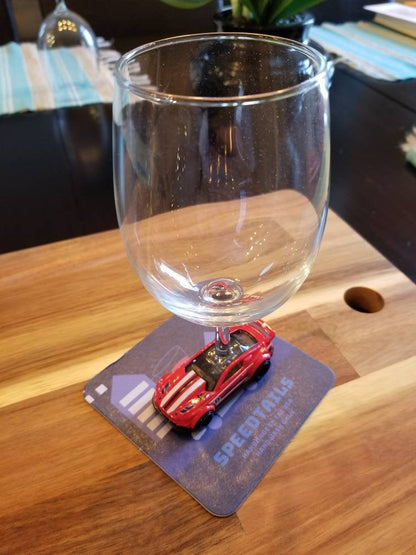 Ford Mustang Red Custom 2015 Wine Glasses, Unique Gifts, Birthday Gift, Christmas Gift Ideas by @SpeedTails