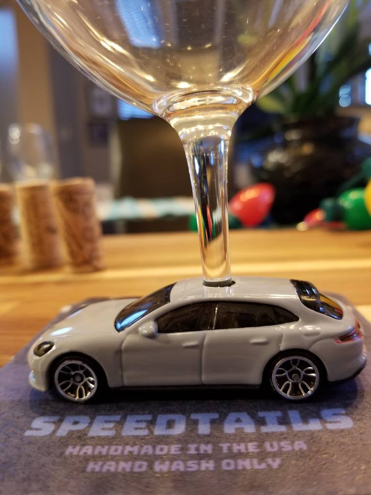 Porsche Panamera Turbo Wine Glasses, Unique Valentine's Day Gifts for Him, Ideas by @SpeedTails