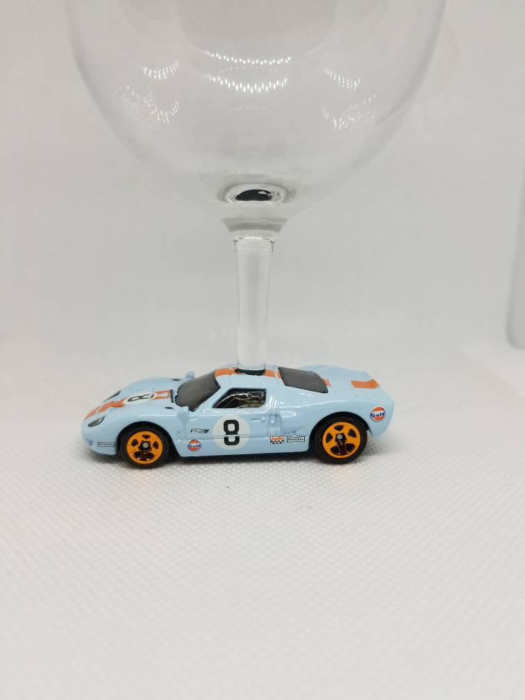 Ford GT-40 Wine Glasses, Unique Ford accessories, Birthday Gift Ideas by @SpeedTails