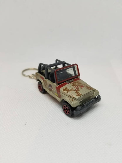 Jeep Wrangler Jurassic World Edition Keychain, Unique Gift Ideas by @SpeedTails