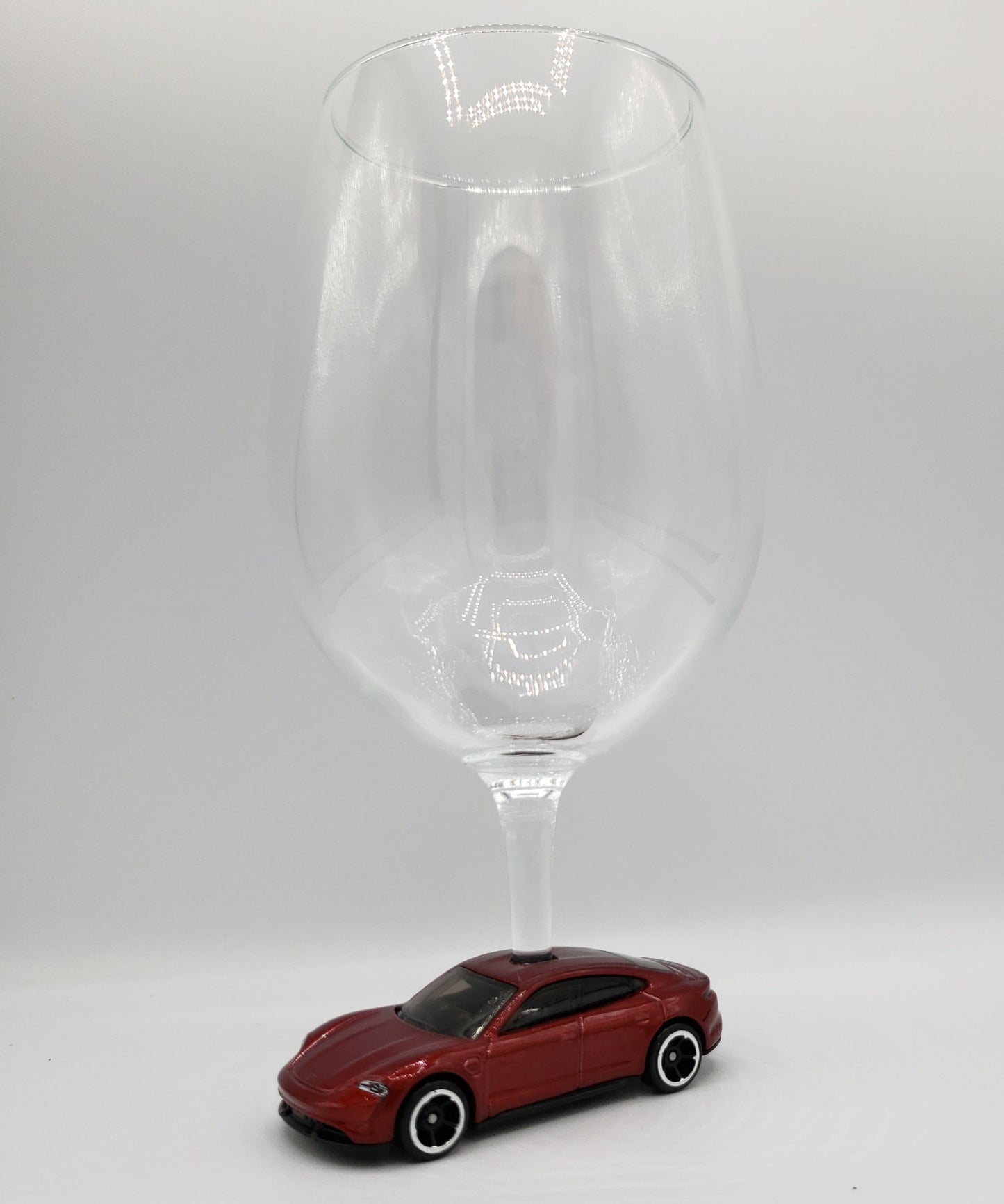 12oz Custom Wine Glass for Porsche Taycan - Unique Wine Gifts by SpeedTails