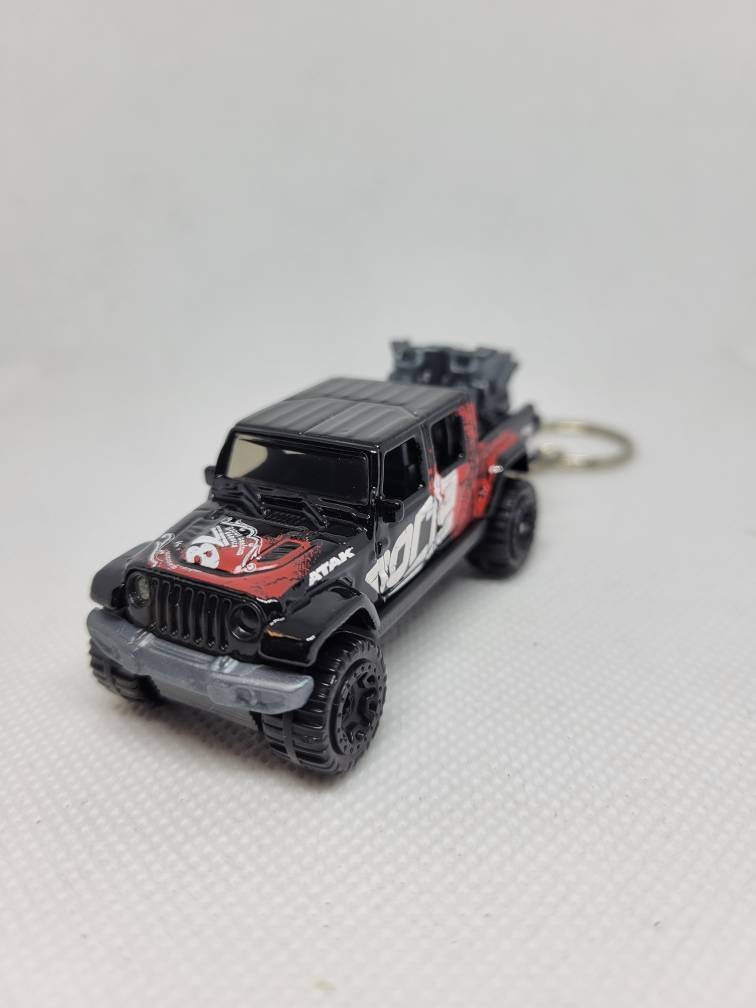 3d Diecast Keychain for Jeep Gladiator (black)