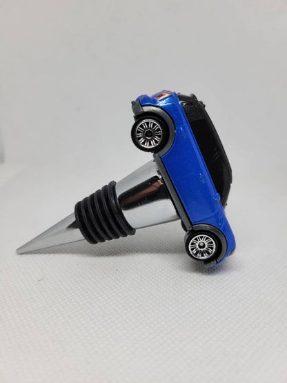 Wine bottle stopper for Mini Countryman (blue) - Unique Wine Gifts by SpeedTails