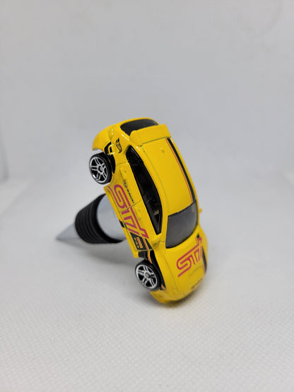 Wine bottle stopper for Subaru STI WRX (yellow) - Unique Wine Gifts by SpeedTails