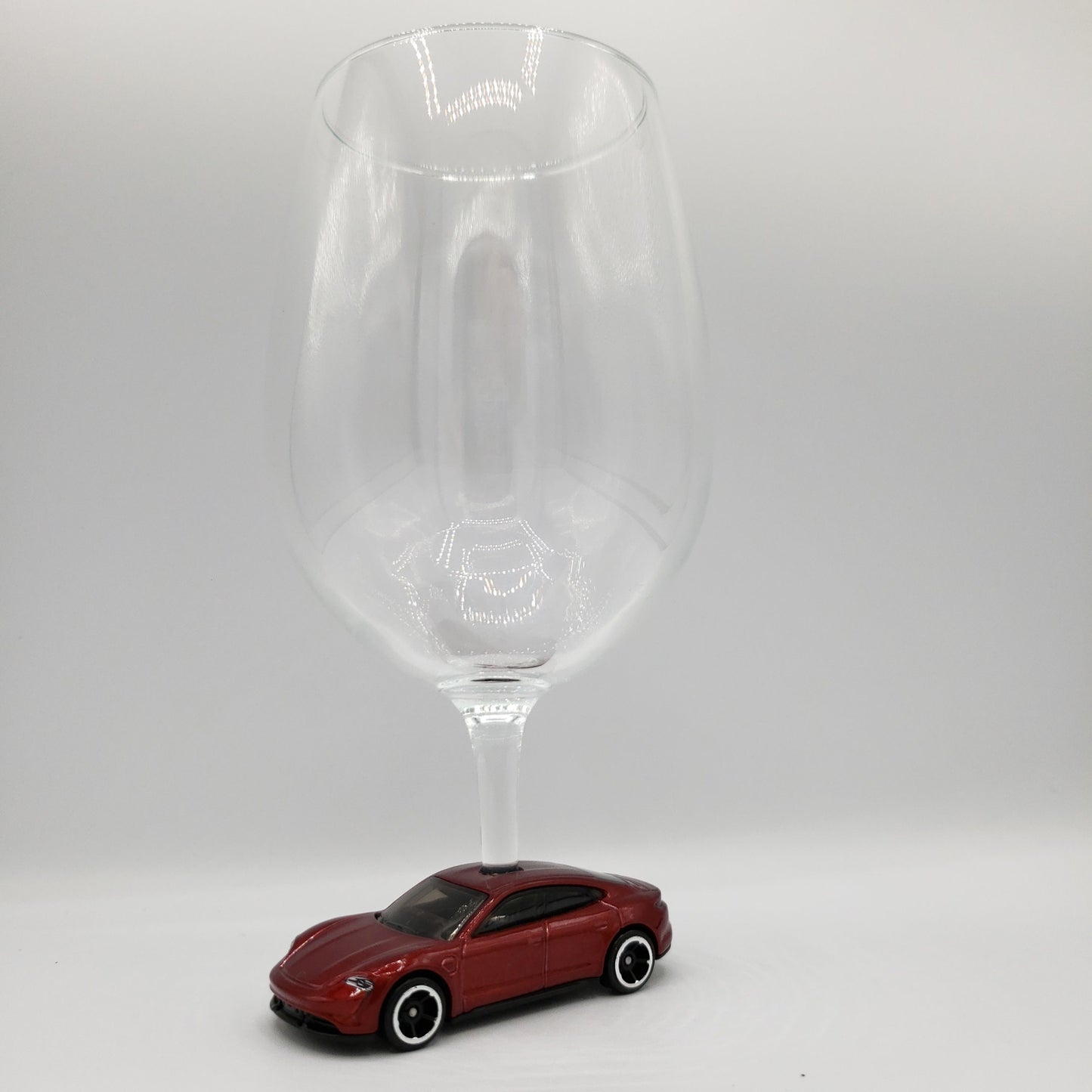 12oz Custom Wine Glass for Porsche Taycan - Unique Wine Gifts by SpeedTails