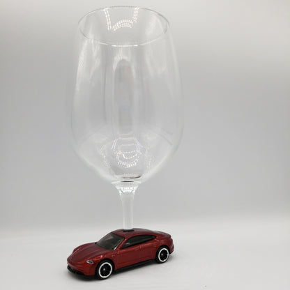 12oz Custom Wine Glass for Porsche Taycan - Unique Wine Gifts by SpeedTails