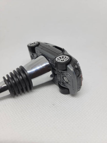 Wine bottle stopper for VW GTI (black) - Unique Wine Gifts by SpeedTails