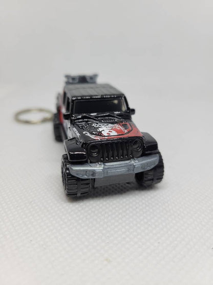 3d Diecast Keychain for Jeep Gladiator (black)