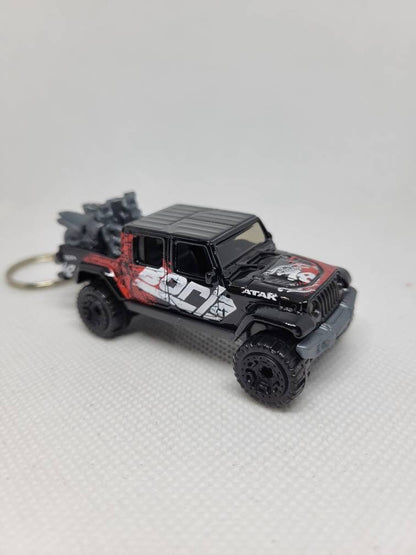 3d Diecast Keychain for Jeep Gladiator (black)